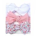 3 Pcs/Set Baby Girl Headband Elastic Bows Newborn Headbands Hair Band For Girls Print Kids Turban Baby Hair Accessories. 