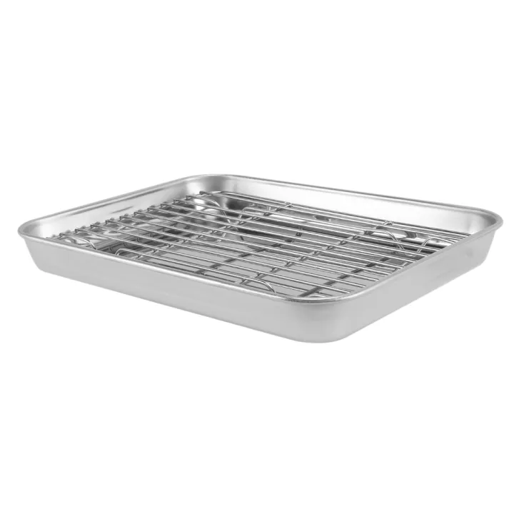 2X%209%20Inch%20Toaster%20Oven%20Tray%20and%20Rack%20Set,%20Small%20Stainless%20Steel%20Baking%20Pan%20with%20Cooling%20Rack,Dishwasher%20Safe%20Sheet%20-%20Image%206
