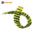 Synthetic One Card Hair Extension Wig Hair For Women Long Straight Clip-in Colored Zebra Line Feather Hair Extensions Hair. 