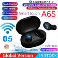 Original A6S TWS Headset Wireless Earphones Bluetooth Headphones Sport Stereo Fone Bluetooth Earbuds for Xiaomi Huawei iPhone. 