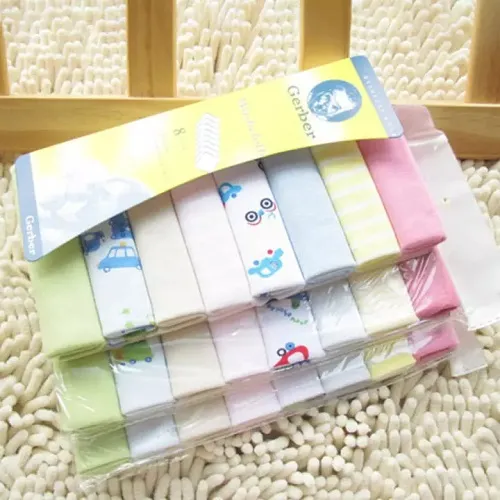 Baby%20Handkerchief%20Rumal%20Soft%20Cotton%20Newborn%20Baby%20Towels%20Set%20-%208pcs/Pack%20-%20Image%204