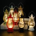 LED Lantern Battery Operated Warm Light Waterproof Portable Handle Home Decoration Retro Electronic Candle Lamp. 