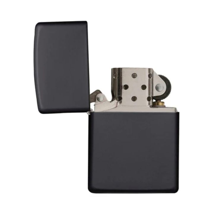 Steel%20Zippo%20Lighter%20Black%20matt%20-%20Image%203