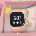 Spaceman Watch Primary School Children Girls Boys Junior High School Good-looking Children Waterproof Luminous Electronic Watch. 