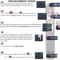Universal Learning Remote Control Large Buttons Designed for Seniors Elderly, for TV STB HiFi IR Devices Via Programming. 