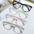 Flat mirror Anti-blue light glasses Sleek UV400 protection Transparent Ultralight sunglasses Oval frame Ultralight Oval frame eyewear for Computer users Gamers Outdoor activities Daily wear Blue light. 