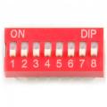 8Pin DIP Switch 2.54mm Pitch 2 Row 8P Slide DIP Switch. 