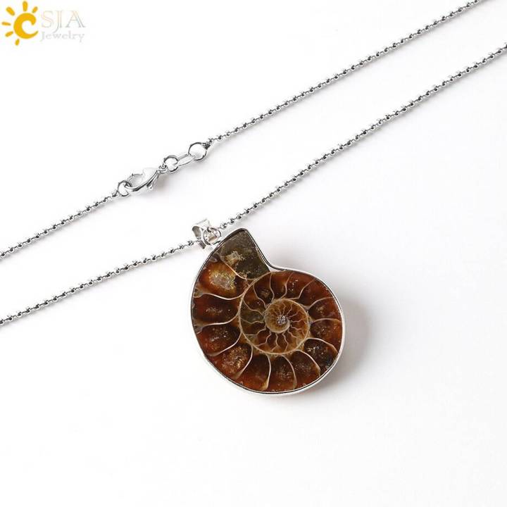 %E3%80%90HOT%20SALE%E3%80%91%20Natural%20Stones%20Pendants%20Ammonite%20Fossils%20Seashell%20Snail%20Ocean%20Reliquiae%20Conch%20Animal%20Necklace%20Statement%20Men%20Jewellery%20E252%20-%20Image%204