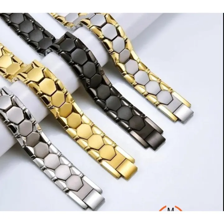 Men’s Powerful Ceramic Steel Bracelet -1pc | Daraz.com.bd