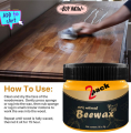 Mintiml Beewax Wood Polish Polisher Polishing Compound Wax Floor Seasoning Furtniture Wrap Care Magic Repair Traditional All- Purpose Wood - 2 Pack.