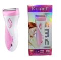 Kemei KM-3018 Electric Waterproof  Shaver Bikini Underarm Body Lady Epilator Hair Removal Cordless Trimmer for women. 
