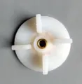 Four Teeth White Plastic Mixer Grinder Brass Insert for Strength and Long Lasting Life Jar Coupler - 4.3 CM.