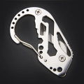 Versatile -Portable Compact Stainless Steel Key Ring Multi-functional Smart Holder Keys Organizer Clip Key Chain Pocket ool- Avant-garde.