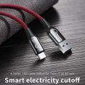 Baseus C-Shaped Light Intelligent Power-Off Type-C Cable - 1M.