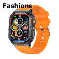Fashions 2025 Outdoor Sports Men Smart Watch LED Flashlight IP68 Waterproof Original Heart Rate Health Smartwatch 1000Mah Battery Blue Tooth Call.