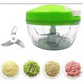 Vegetable Chopper Handy Quick Cutter For Kitchen, 3 Blade Stainless Steel Vegetable Cutter. 