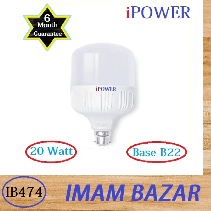 iPOWER%20Energy%20Saving%20Light%20Bulb%20led%20Bulb%2020%20Watt%20Base%20B22%20(pin)%20-%20Image%202
