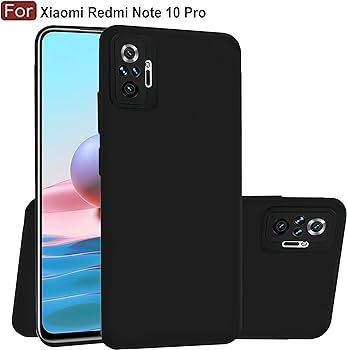 For Xiaomi Redmi Note 10 Pro Liquid silicone Soft Gel Rubber Shockproof Phone Case Back Cover