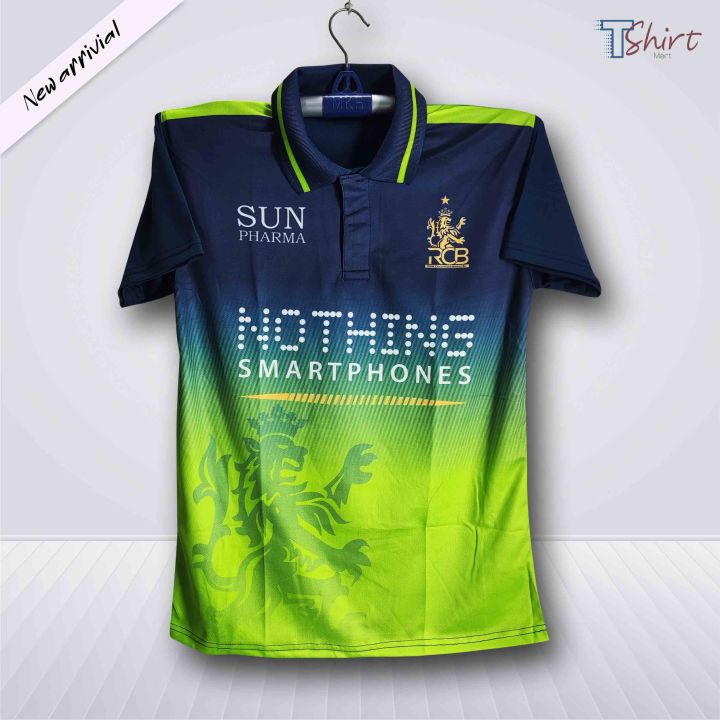 Royal Challengers Bangalore Short Sleeve Polo IPL Cricket Jersey For Men - Half Sleeve Collar Polo ipl t shirt - RCB Jersey 2026