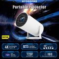 HY300 Mini Smart Projector 4K Support | Portable Home Cinema Projector with WiFi. 