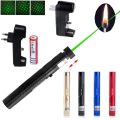 10 Miles 532nm Adjustable Focus Green Laser Pointer Beam Light Pen +Star Cap 5mw. 