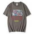Travis Scott AstroWorld Tour Oversized T shirt men women1:1letter print T Shirts  hop streetwear kanye west ASTROWORLD Tshirt. 
