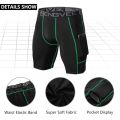ZengVee 3pcs Men's Comfy Compression Shorts, Active Quick Dry High Stretch Base Layer Sportswear For Sports Gym. 