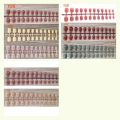 【Ready Stock Simple Solid Color Fake Nail 24 Pieces of Nail Pieces Fake Nail Art Finished Beauty Care.