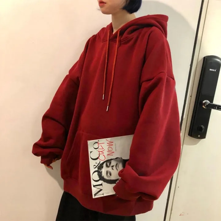 oversized%208%20Colors%20Sweatshirts%20autumn%20Women's%20Solid%20Hooded%20Female%202021%20Cotton%20Thicken%20Warm%20Hoodies%20Lady%20Autumn%20Fashion%20Tops%20-%20Image%206