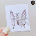 1 pcs/2 Pcs Moving Butterfly Hair Clips Silver/Gold Metal Cute Hairpins For Women.