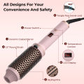 32mm Thermal Brush Heated Curling Iron Brush 1.25inch Round Brush Ceramic Hair Curler Volumizing Brush LCD Display Curling Comb. 