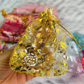 9*12 cm Organza Pouch bag | Mini Gift Bag | Mesh Bag Multi Darwable Organza Bags Small Love Design Wedding Favor Gift bag Jewellery Packaging Bags.