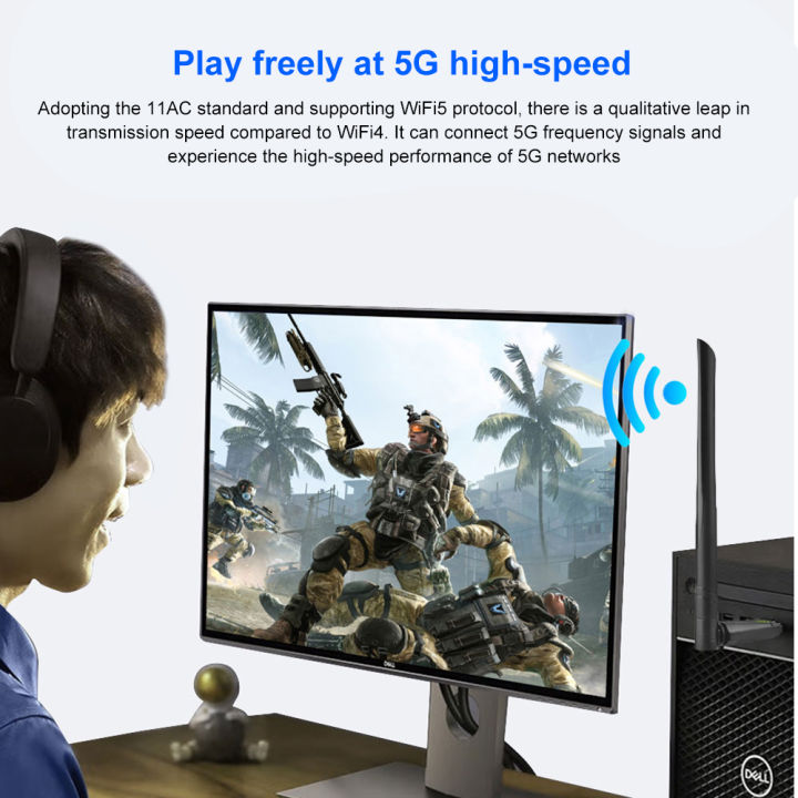 650Mbps%20USB%20WiFi%20Adapter%20Dual%20Band%202.4G/5GHz%20Network%20Card%20Wireless%20Wi-Fi%20Receiver%20USB%20Lan%20Dongle%20802.11AC%20Free%20Driver%20For%20PC%20-%20Image%204