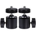 1pc Mini Swivel Ball Head Tripod Head 360 Degree Rotating Mount Base Adapter with Universal 1/4 Inch Screw Mounts for DSLR ILDC Camera DV Tripod Monopod Light Stand  -Tripod Head. 