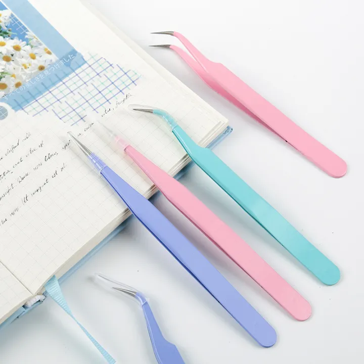 Kawaii Cute Scrapbook Tweezers Macarons Creative DIY Washi Tape Stickers Gadget Multi-tool Tweezers Hand Account accessories Amour zii