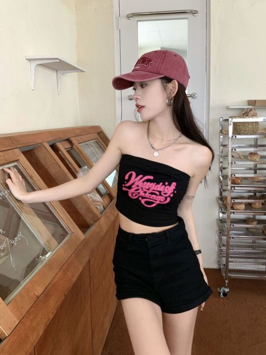 Calolay%20Sweet%20Hot%20Girl%20Hollow%20Heart%20Short%20SleeveTT-shirt%20Women's2022Summer%20New%20Korean%20Style%20Mid-Length%20Loose%20Top%20-%20Image%203