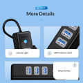 ORICO PW3UR-C3 4-Port USB 3.0 Hub With Gigabit Ethernet RJ45 Port.