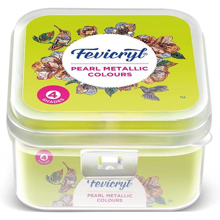 Fevicryl Pearl Metallic Colors  4 Shades