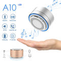 A10 Wireless Intelligent Bluetooth Audio Mini Stylish Cylindrical Aluminum Alloy Speaker Handsfree Subwoofer Stereo Speaker. 