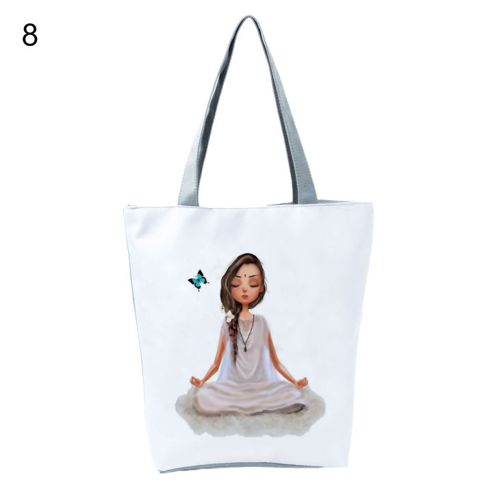 Women%20Tote%20Bag%20Solid%20Structure%20Foldable%20People%20Print%20Lady%20Shoulder%20Pouch%20-%20Image%209