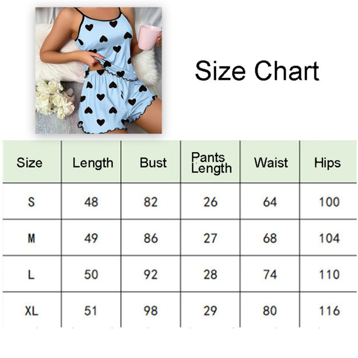 Two-Piece%20Heart%20Print%20Women's%20Pajamas%20Purple%20Blue%20Casual%20Homewear%20Comfortable%20Heart%20Print%20Pajama%20Sleepwear%20Set%20Heart%20Print%20Ice%20-%20Image%208