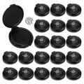 FORIDE 20 Pcs Fingerprint Fingerprint Ink Pad Mini Black Stamp Ink Pad Notary Supplies Identification Security ID Fingerprint.