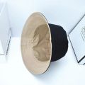 【Hot-Selling】 Double-sided Wearing Cap Solid Color Bucket Hat Men Women Sun Hat Reversible Fisherman Hat Summer Panama Cap Sun Fishing Gorros.