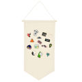 Ins Style Cartoon Badge Brooch Medal Display Storage Hanging Cloth.