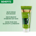 Jovees Detan Face Scrub With SPF |Turmeric & Aloe Vera|All Skin Types Removes tanning |Even skin tone.