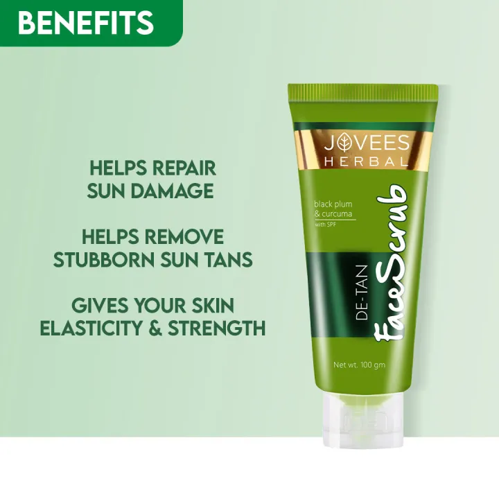 Jovees%20Detan%20Face%20Scrub%20With%20SPF%20%7CTurmeric%20&%20Aloe%20Vera%7CAll%20Skin%20Types%20Removes%20tanning%20%7CEven%20skin%20tone%20-%20Image%206