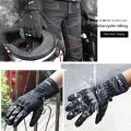 SUOMY Winter Motorcycle Racing Gloves Warm Windproof Motorbike Motorcyclist Gloves Reflective Touch Screen Function Moto Glove.