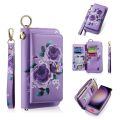 POLA Flower Multi-functional Zipper Wallet Leather Phone Case For Samsung Galaxy S22+ 5G/Samsung Galaxy S24 Ultra 5G/Samsung Galaxy S22 5G/Samsung Galaxy S24 5G/Samsung Galaxy S22 Ultra 5G/Samsung Galaxy S23 5G/Samsung G. 