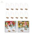 10Pcs Clear Acrylic Place Cards Table Numbers Table Seating Cards DIY Practical Durable for Birthday Reception Centerpiece Dinner Food Signs. 