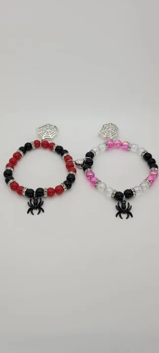 Spiderman%20Miles%20Morales%20Bracelet%20Gwen%20Stacy%20Set%20of%20Two%20Matching%20Couple%20Beaded%20Bracelets%20-%20Image%204